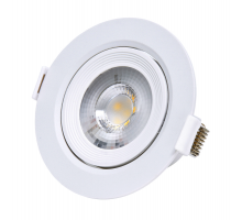 LED vestavné bodové svítidlo - 5W, teplá bílá 2700K, 500Lm, kulaté